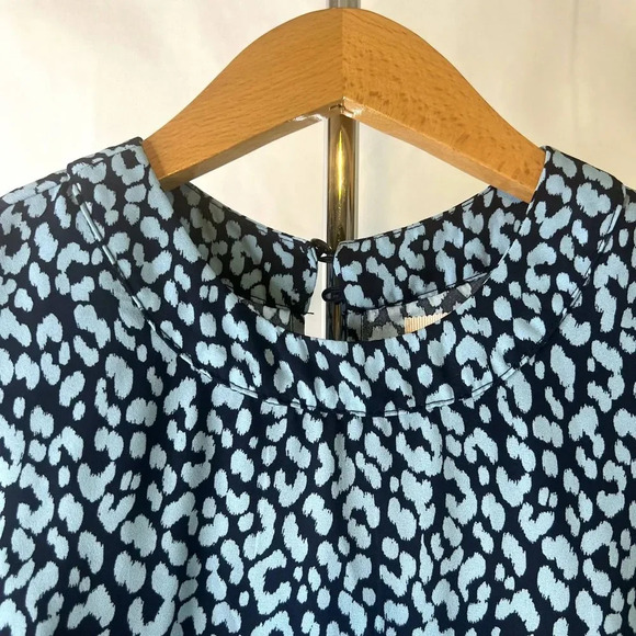 Mi Ami Blue Animal Print Fit & Flare Dress Size XS - Picture 3 of 13
